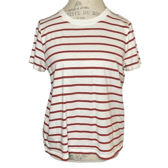 Madewell Northside Vintage Tee in Downing Stripe Women’s Size Large - Picture 4 of 9